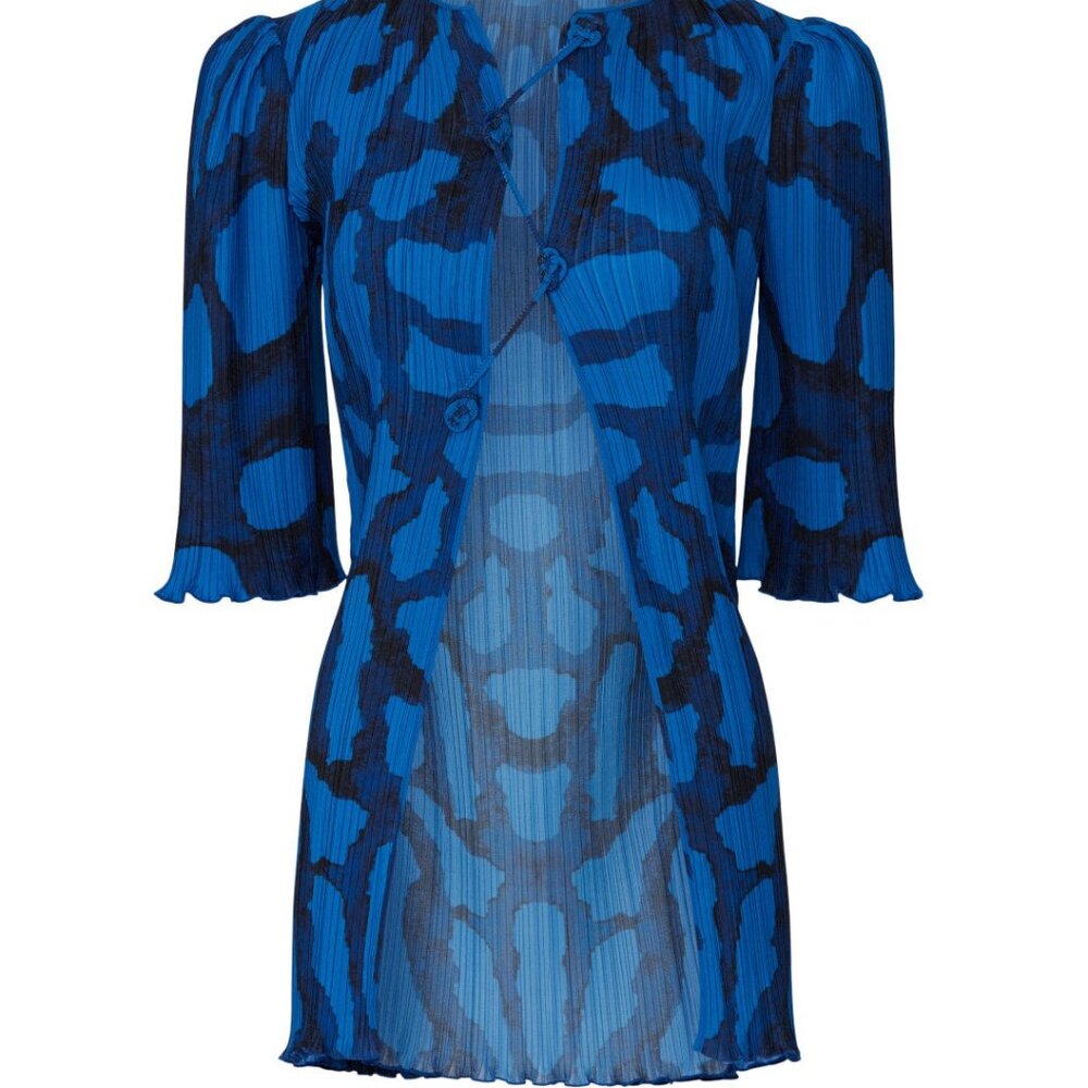 Altuzarra Blue and Black Blouse